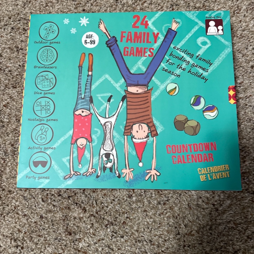 NIB- The Purple Cow 24 Family Games Countdown Calendar